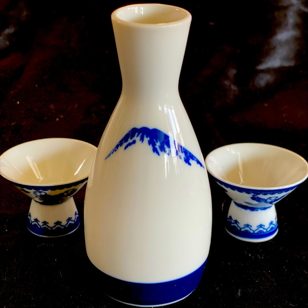 Sake Set with Two Matching Cups